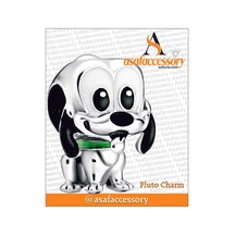 Pluto Köpek Charm Gümüş Kaplama