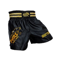 Pars Muay Thai Şortu Nakışlı Siyah PRS-1104