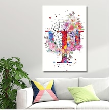 Dikey Kanvas Psikoloji Poliklinik Tablosu Psişe Sembolü 50 X 70 -