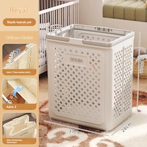 Çocuk Oyuncak Saklama Sepeti Büyük Kapasiteli Bebek Bebek Bebek Ev Peluş Bebek Yapı Taşı Bitirme Kutusu Saklama Kutusu Beyaz