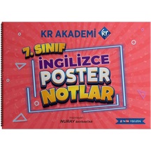 7. Sınıf İngilizce Poster Notlar KR Akademi