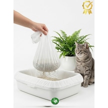 3'lü Elekli Kedi Kumu Filtresi Poşeti 80x120 Cm Jumbo Boy , Lastikli Ve Yırtılmaz Kedi Tuvaleti Temizleme Filesi, Açık Ve Kapalı Kedi Tuvaletleri İle Uyumlu Pratik Elek
