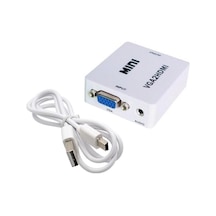 Gplus Vga2hdmı Vga To Hdmı Full Hd 1080p Vga Switch Çevirici Beyaz