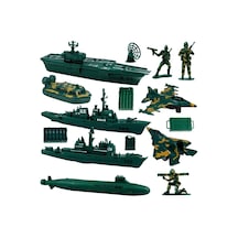 Oyuncak Askeri Gemi Filo Ve Uçak Seti 15 Parça Oyuncak Asker Seti