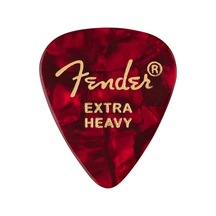 Fender 1980351609 351 Premium Extra Heavy Gitar Penası Red Moto Kırmızı İnci Desen Dikkat Çekici Renk Ve Sert Pena Tercih Edenler İçin