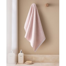 Madame Coco Camille %100 Pamuk Kroşeli Yüz Havlusu - Pudra/beyaz - 50x70 Cm 8684427298701 Çok Renkli