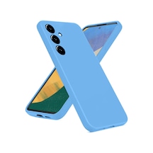 Samsung Galaxy Uyumlu - A36 Kılıf Nano İçi Kadife Silikon - Mavi