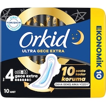 Orkid Ultra Hijyenik Ped Gece Ekstra Boy 4 10 Adet Ped 3 Paket