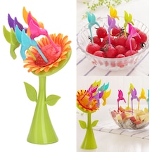 Plastik Meyve Çatal Ayçiçeği 5 Kuşlar Çatal Set Arbltgsıtbfdymv8ou5