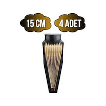 Stil 15cm Plastik Ayak Mobilya Masa Ve Dolap Ayağı 15cm Siyah - Altın 4 Adet Siyah