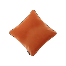 Biyeli Kırlent Yastık Kılıfı Turuncu Renk 45x45