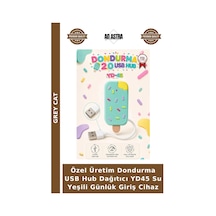 Özel Üretim Dondurma Usb Hub Dağıtıcı Yd45 Su Yeşili Günlük Giriş Cihaz