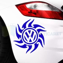 Volkswagen Logo Çamurluk Tampon Alev Sticker Etiket Yapıştırma