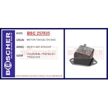 Bescher Motor Takozu Ön Sağ R9-r11-r21 Gts-exp Bsc 257835 7704001319 7702257835