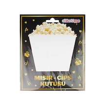 Mısır Cips Kutusu Beyaz Pk:8 +3