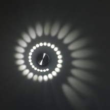 Soulader 3w Led Işık Kaynağı İle Modern Dekoratif Spiral Aplik Avize Modeli Beyaz