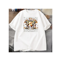 Tarzsokak Laktoz Toleranslı T Shirt Erkek Kısa Kollu Tee Üstleri Harajuku Boy Baskılı T Shirt Meme Tshi 2985 Beyaz