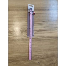Kedi Boyun Tasma Şık Deri Taşlı Çıngıraklı 30cm