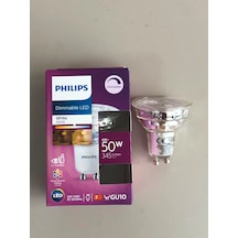 3 Adet Philips 4w 50w 345 Lumen 3000k Sarı Dimli Gu10 Led Spot 15.000 Saat -