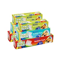 Fresh-Up 3 ü 1 Arada Kilitli Buzdolabı Poşeti Set 6 Parça
