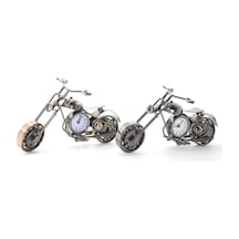 Masaüstü Dekoratif Metal Motor Saat Çok Renkli