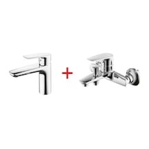 Creavit So1500 + So2500 Solo Lavabo + Banyo Bataryası Seti