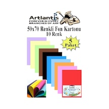 Fon Kartonu 10 Lu 50x70 Cm 5 Paket Arlantis 10 Renk Fon Kartonu 50 70 Okul Sınıf Kreş Anasınıfı