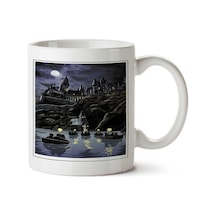 Hp , Hogwarts.png İki Tarafı Baskılı Kupa Bardak Çok Renkli