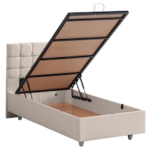 Almada İkili Set, Almada Tek Kişilik Baza Başlık Seti Krem 100 x 200