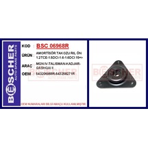 Bescher Amortisör Üst Takozu Sağ-sol Renault Megane Iv 15 Kadjar 15 Nıssan Qashqaı Iı J11 13 1.2 Tce 1 .5dci 1.6 16v 1.6dci Bsc 06968r 543258271r 543206968r 543207020r