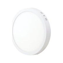 18w Sıva Üstü Yuvarlak Led Plastik Beyaz Panel Beyaz Işık