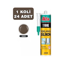 Akfix Genel Amaçlı Silikon 280g, Kahve, 1 Koli 24 Adet