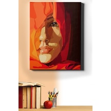 Webstyle Sayılarla Boyama Seti Kasnaklı Kırmızılar Arkasında 50 X 65 Cm