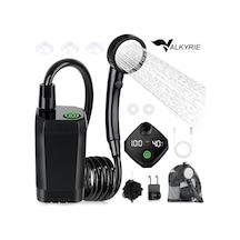 Valkyrie Akıllı Led Ekranlı Taşınabilir Duş & Su Pompası Kamp Bahçe Ve Seyahat İçin Şarjlı Kolay Kurulum