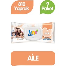 Uni Baby Aile Islak Havlu Mendil 90x9 810 Yaprak