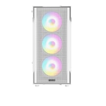 Fazeon F1 650w 80plus Bronze Mesh 4x120mm Rainbow Fanlı Matx Beyaz Bilgisayar Kasası