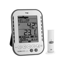 Profesyonel İklim Kaydedici Klimalogg Pro Tfa 30.3039 Dahil. Radyo Vericisi 30.3180 Beyaz