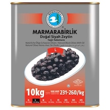 Marmarabirlik Doğal Yağlı Salamura 231-260 KB L Siyah Zeytin 10 KG