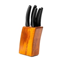 Pirge Deluxe Bloklu Bıçak Seti 5'li Kahverengi