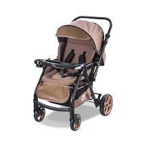 Baby Care Bebek Arabası - Bc-500 Combo Maxi Pro - Çift Yönlü Katlanır Bebek Arabası Kahve
