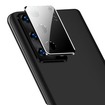 Huawei P40 Kamera Koruma Cam+ Metal Lens full Set Birleşik Siyah