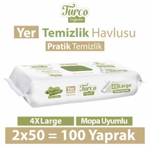 Turco Doğadan Yer Temizlik Havlusu Yeşil Sabun 2 x 50'li