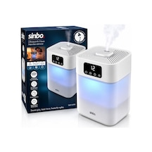 Sinbo Sah-6119 Ultrasonik Hava Nemlendirici 5.5 Lt Gece Lambalı Beyaz