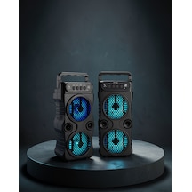Bluetooth Hoparlör 1200 Mah Şarjlı Led Işıklı Uczzz1688hoparlör-2