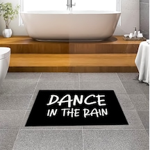 Evaşk Banyo Paspası İpeksi Kadifemsi Halı Yüzey Kaymaz Taban 45x75 BM02345S Siyah