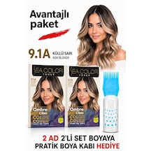 Sea Color 9.1a Küllü Sarı Ombre Cilası Tonlayıcı Saç Jel Boyası 2 Kutu