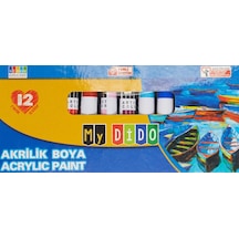Mydido Akrilik Boya 12x9 Ml Tüp Tek Renk
