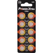Power-xtra Lr44 1.5v Alkalin Pil 1.5v Lr44 Düğme Pil 10'lu Kart Paket