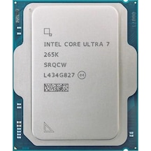 Intel Core Ultra 7 265k 20çekirdekli 36mb O/b Vga 1851p 125w Kutusuz-fansız