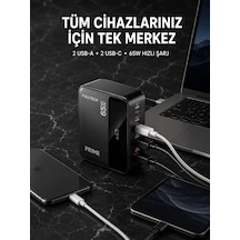 4 Portlu Gan Masaüstü Hızlı Şarj İstasyonu -
